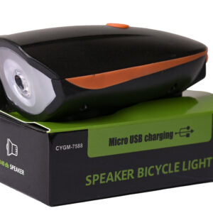 פנס קדמי RS משולב צפצפה חשמלית – טעינת USB – עוצמת תאורה והתרעה בחבילה אחת