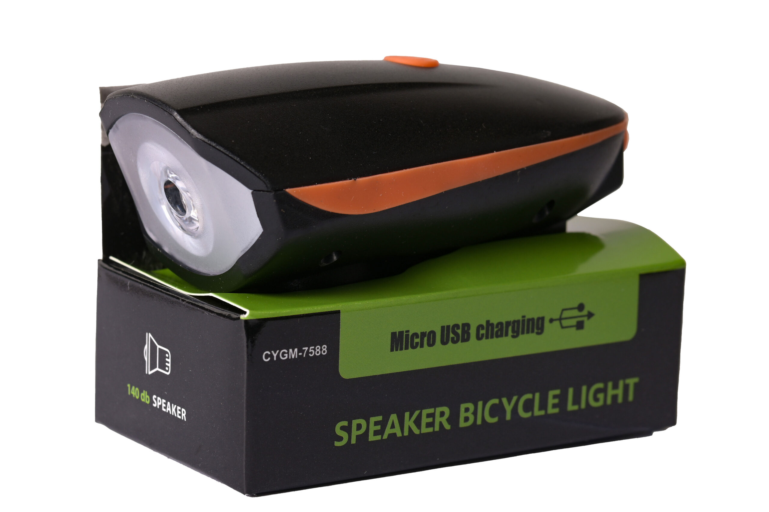 rs04018 פנס קדמי RS משולב צפצפה חשמלית – טעינת USB – עוצמת תאורה והתרעה בחבילה אחת
