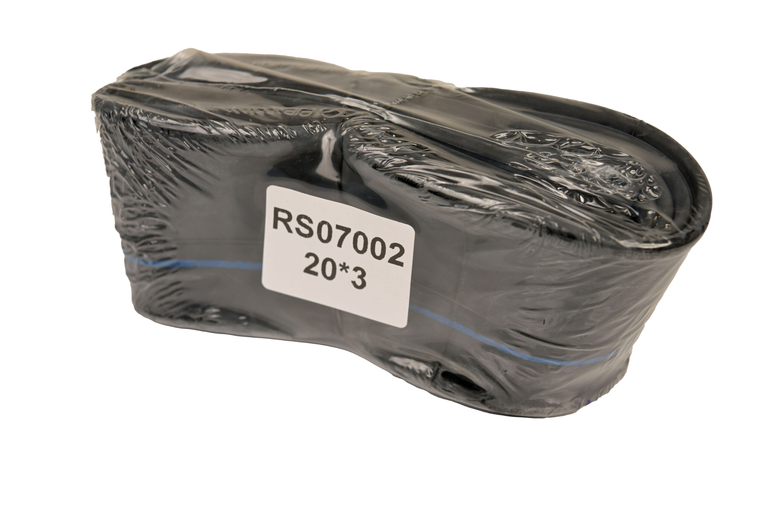 rs07002 פנימית RS דגם "מיני פאט" 20X3.0 – ונטיל רכב ארוך – גומי מחוזק ועמיד