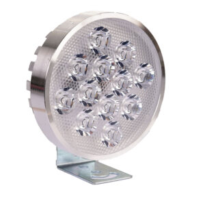 פנס קדמי RS עגול – 12 נורות LED – מתח רחב 12V-80V – עוצמת הארה מקסימלית