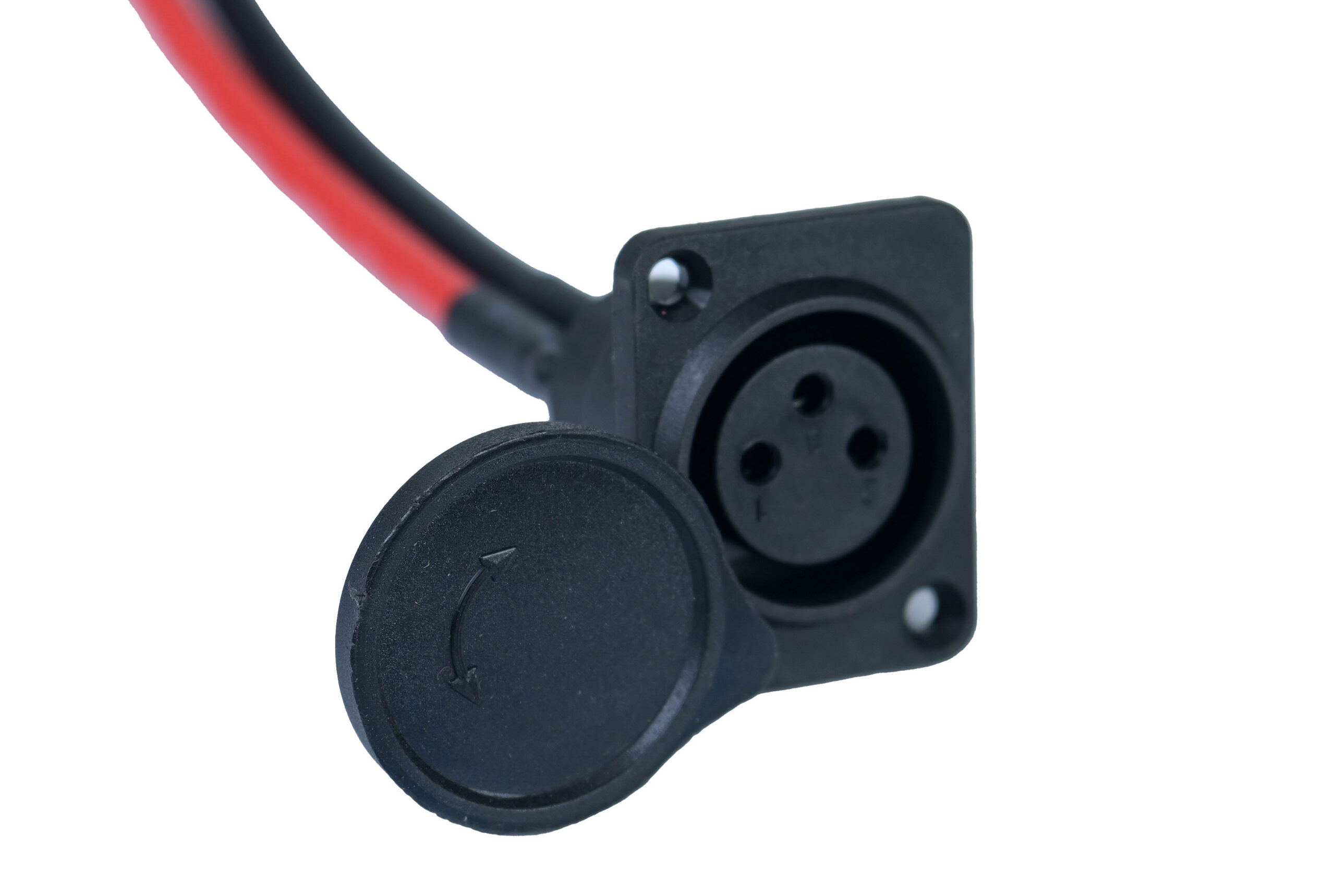 rs11043 שקע טעינה בסוללה עם חוטים XLR